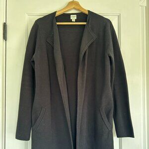 J. Crew Collarless Sweater Blazer | Black | Small